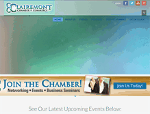 Tablet Screenshot of clairemontchamber.com